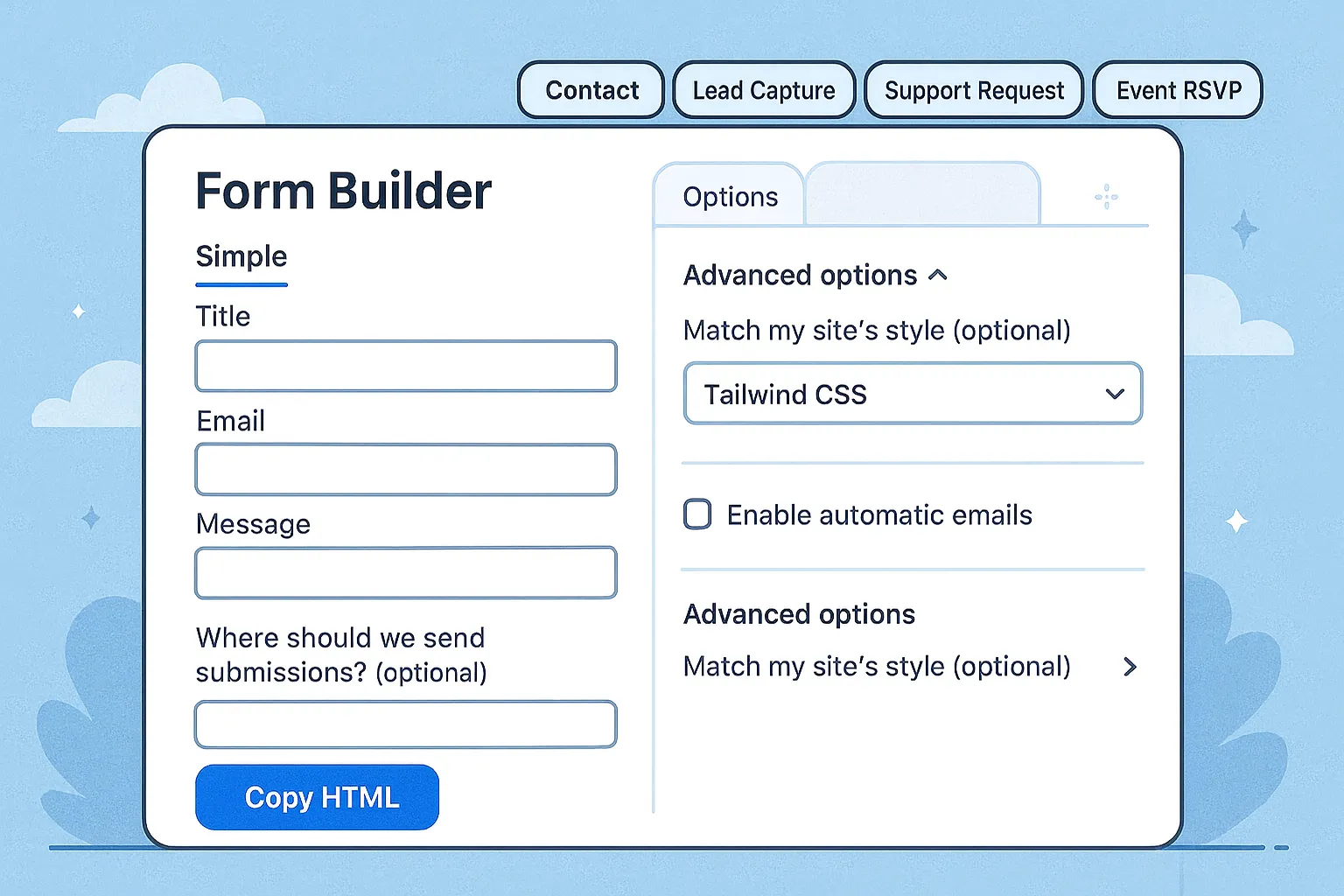 free website form builder